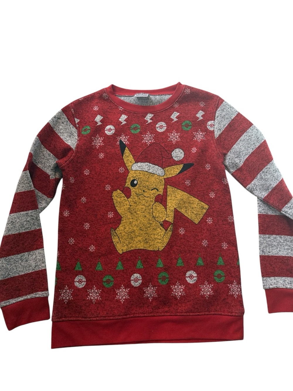 Pokémon Pikachu Christmas Santa Sweater XL Red Holiday Ugly Christmas Sweater